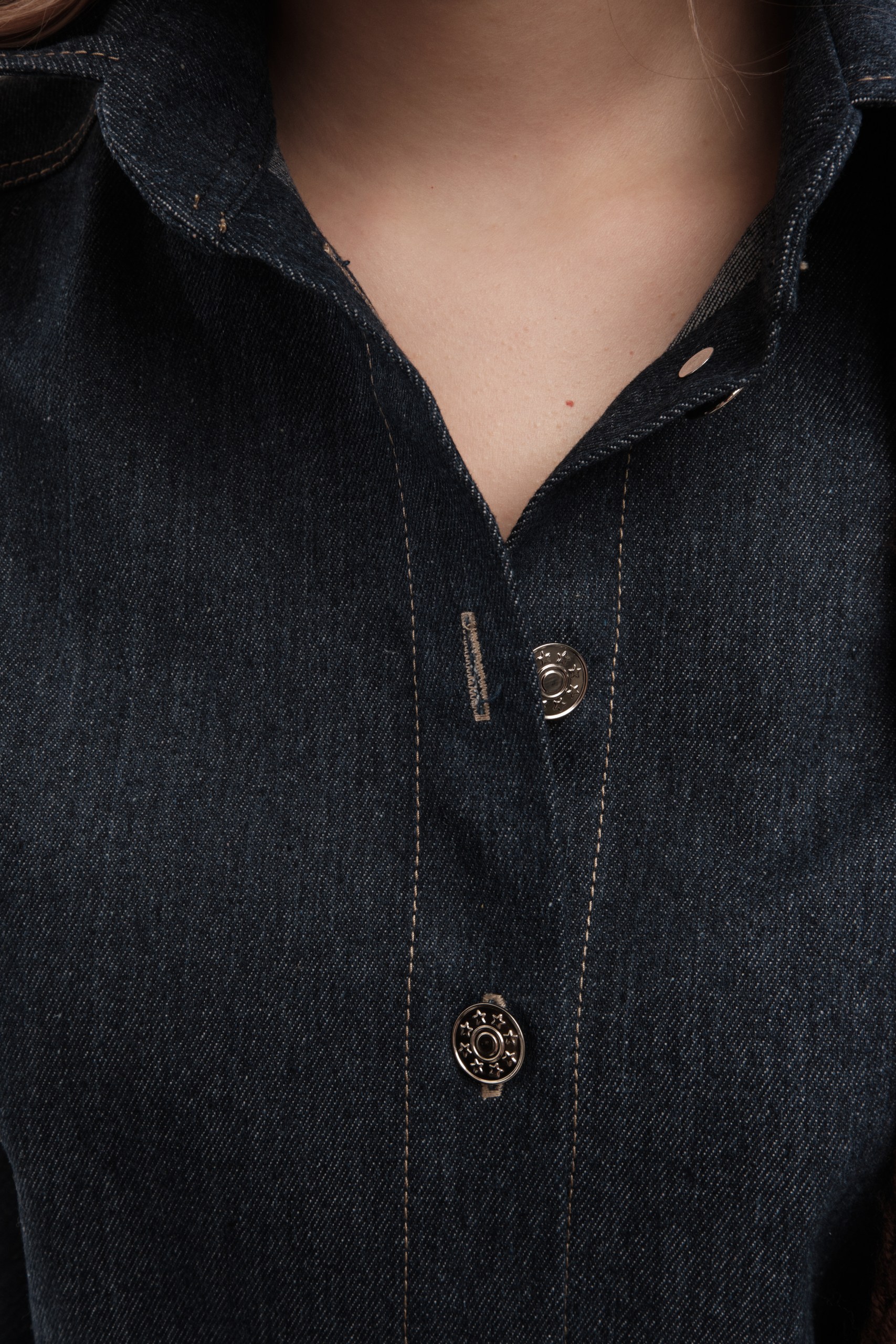 Рубашка из денима Dark Blue — изображение 3