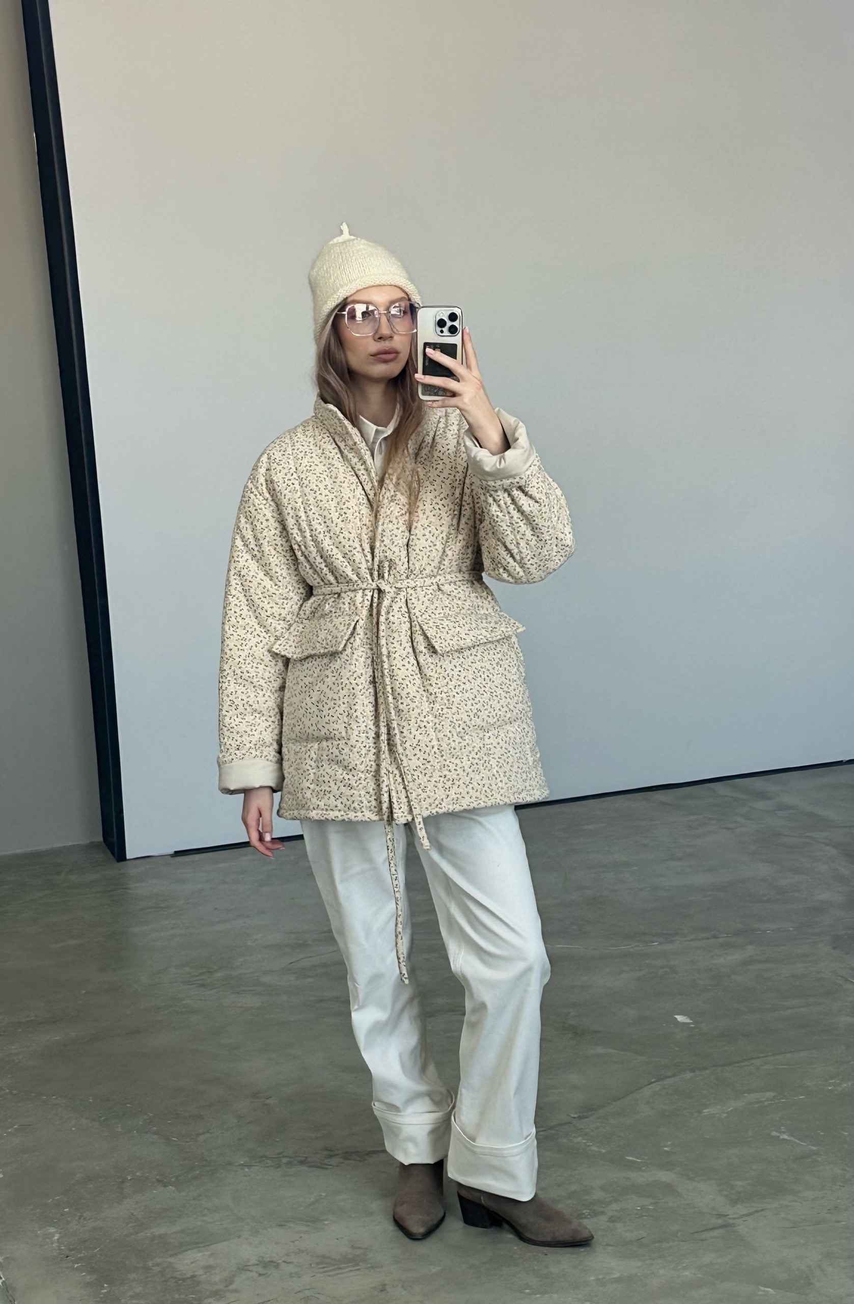 Фуфайка стеганая Beige — изображение 20